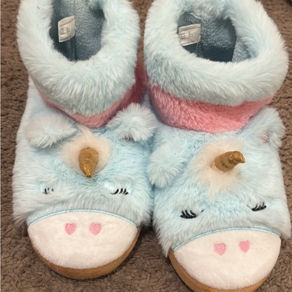 Cute Unicorn Plush Slippers